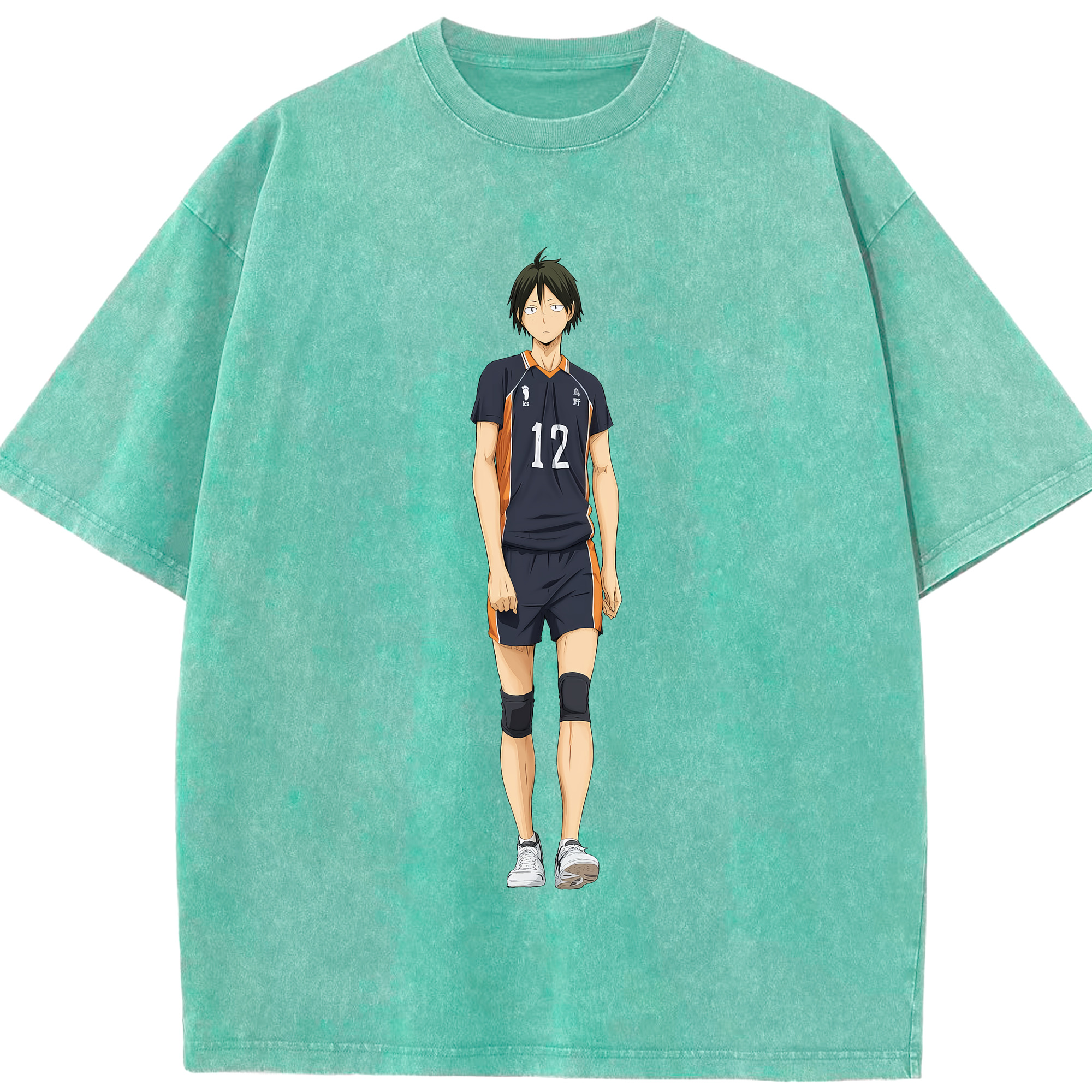 （画像用） ハイキュー!! Haikyu!! 綿100% ヴィンテージ風 半袖Tシャツ（フロントプリント）